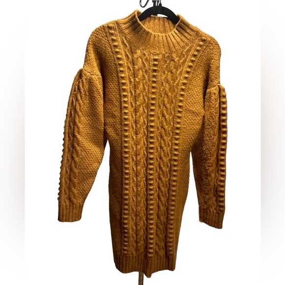 525 American Airspun Cable-knit sweater dress size L - Picture 5 of 11